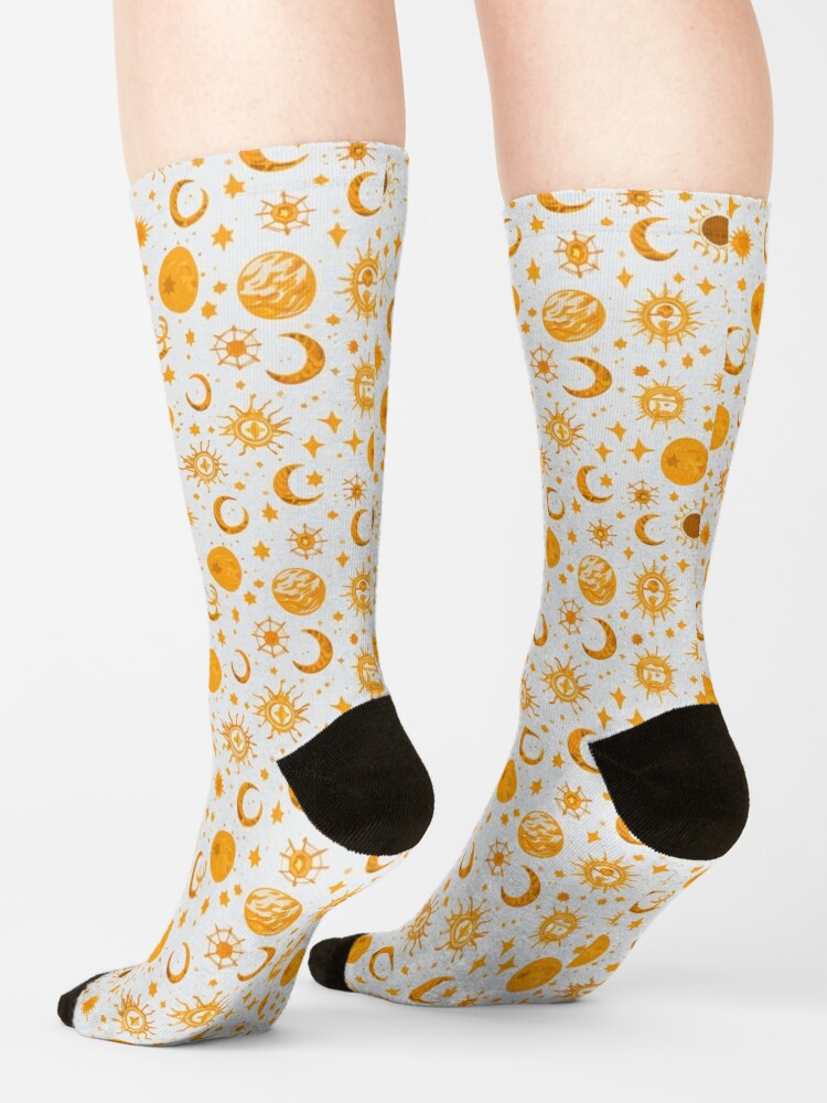 Disover Astral Weave Seamless Pattern Socks