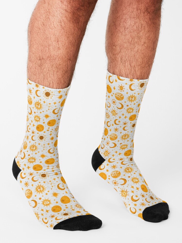 Discover Astral Weave Seamless Pattern Socks