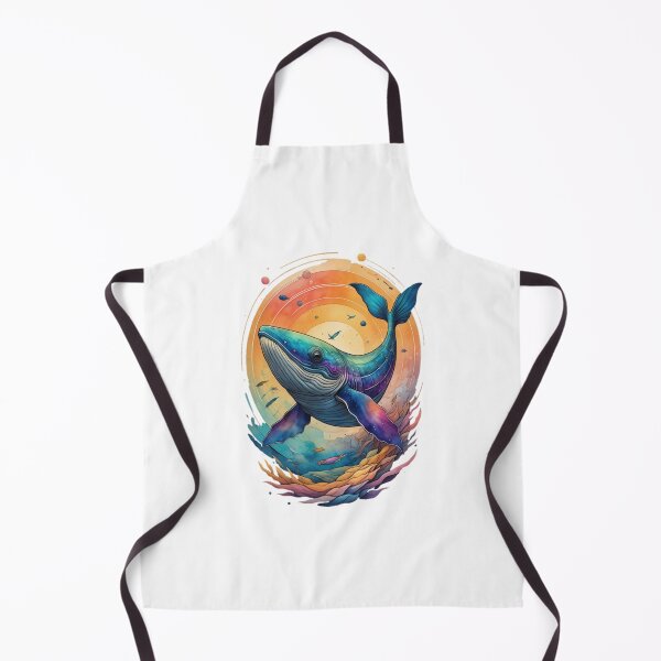 Item preview, Galactic Whale in watercolor #14 designed and sold by Qlutique.