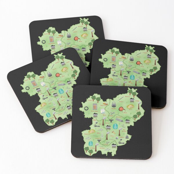 Item preview, Map of Famous Black Country Industries and Products (without title) designed and sold by MadeByGeeClowes.