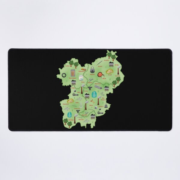 Item preview, Map of Famous Black Country Industries and Products (without title) designed and sold by MadeByGeeClowes.