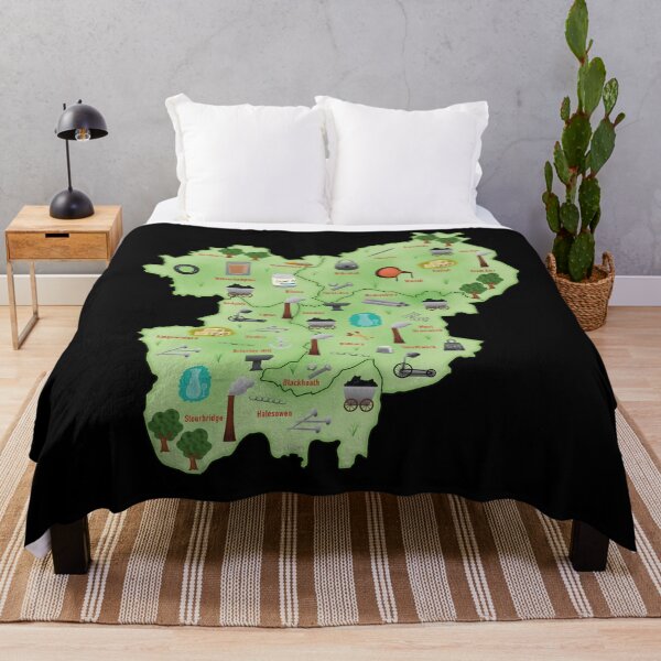 Item preview, Map of Famous Black Country Industries and Products (without title) designed and sold by MadeByGeeClowes.