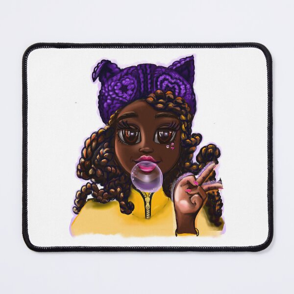 Item preview, Cute black Girl, African American, Black cartoon, anime, game character girl designed and sold by Artonmytee.