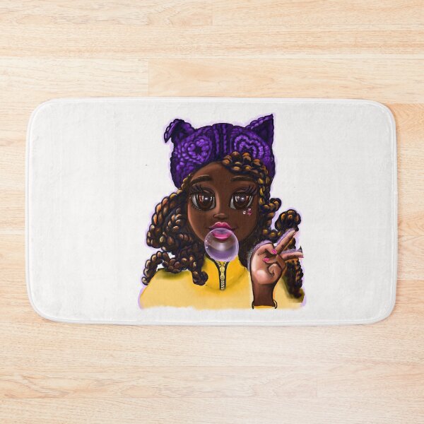 Item preview, Cute black Girl, African American, Black cartoon, anime, game character girl designed and sold by Artonmytee.