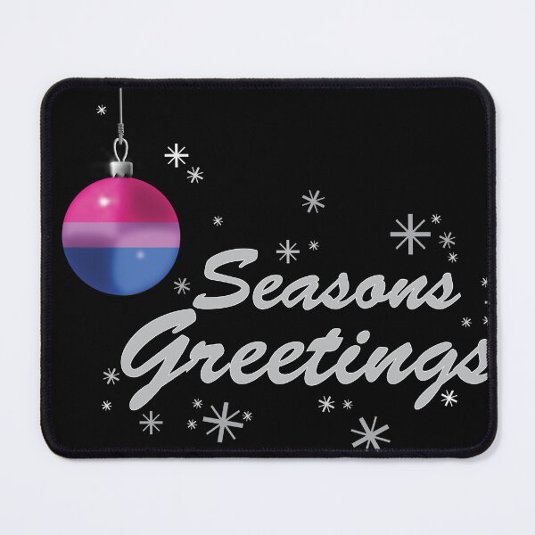 Item preview, Seasons Greetings Bisexual Pride Colors designed and sold by TheirChoice.