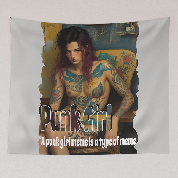 Item preview, A punk girl meme designed and sold by PornDesigns.