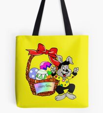 Easter bunny with Easter egg basket Tote Bag
