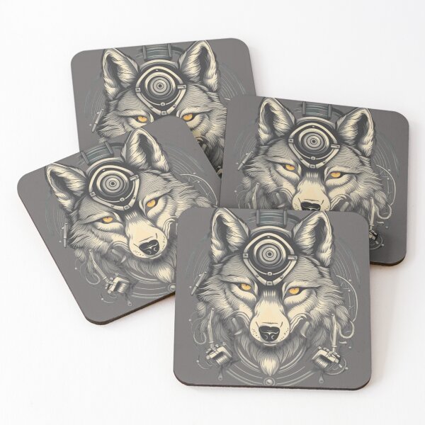 Item preview, vintage wolf mechanic designed and sold by NightshadeWolfs.