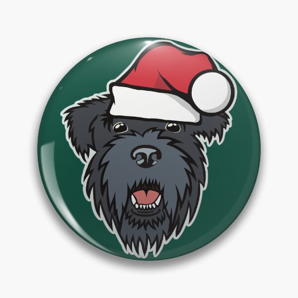 Item preview, Schnauzer Christmas Santa Happy Holidays Ho Ho Ho  designed and sold by JDHardie.