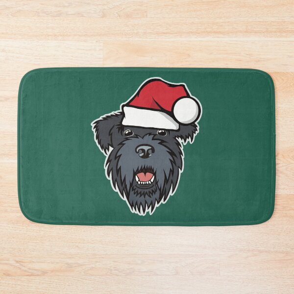 Item preview, Schnauzer Christmas Santa Happy Holidays Ho Ho Ho  designed and sold by JDHardie.