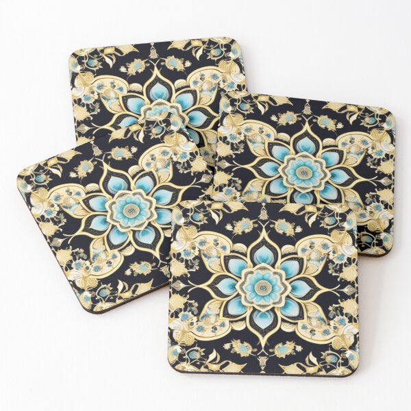 Item preview, Elegant Persian floral art designed and sold by Roxburylane.