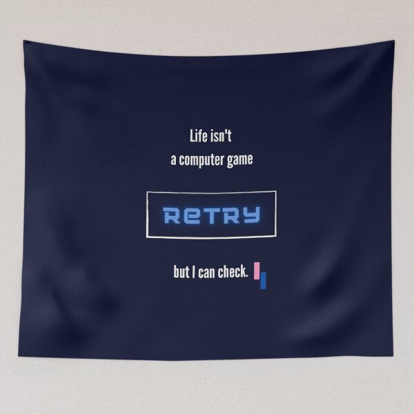 Item preview, Gamer starts again - Retry Mode Activated designed and sold by zanifun.