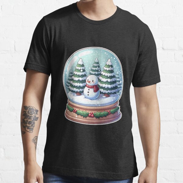 Winter Wonderland: Enchanting Snow Globe Scene Essential T-Shirt
