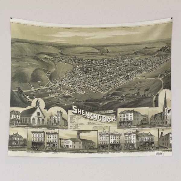 Item preview, Aerial View of Shenandoah, Pennsylvania (1889) designed and sold by allhistory.