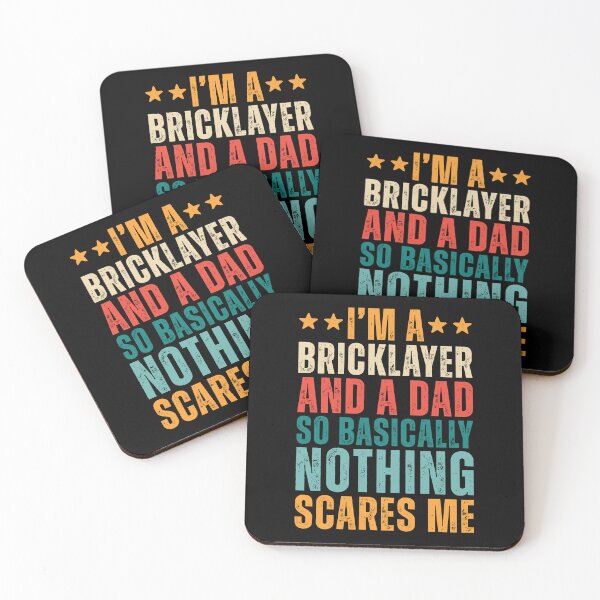 Item preview, Retro Bricklayer And A Dad designed and sold by kamrankhan.