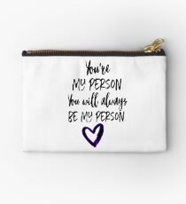 Bolso de mano Eres mi persona - grises