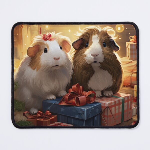 Item preview, Christmas two cute guinea pigs designed and sold by WallyPink.