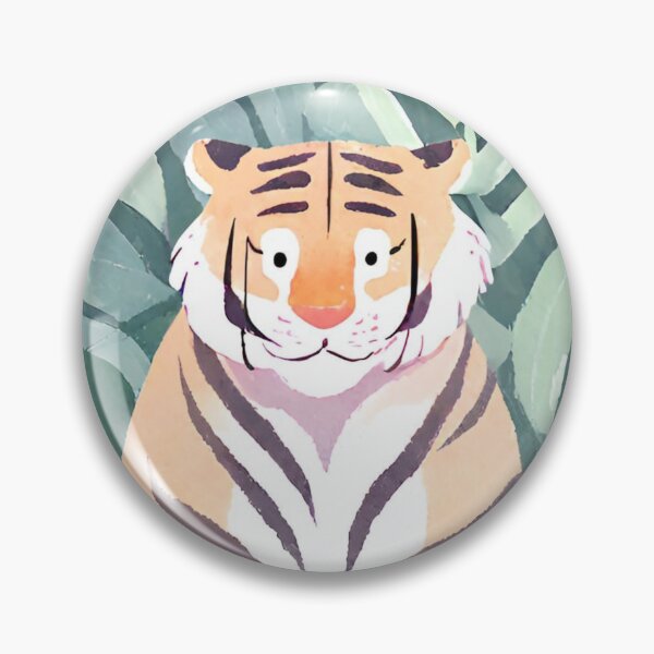Item preview, Tiger in Lush Leafy Green designed and sold by AnimaliaStar.