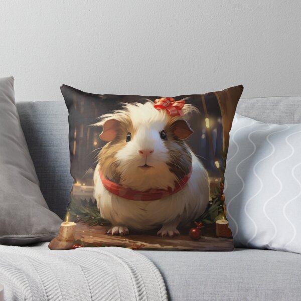 Item preview, cute guinea pig Merry Christmas designed and sold by WallyPink.