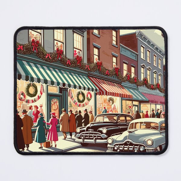 Item preview, Merry Christmas 1950 vintage celebration illustration  designed and sold by Martymcflay.