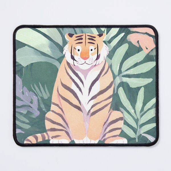 Item preview, Tiger in Lush Leafy Green designed and sold by AnimaliaStar.