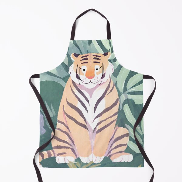 Item preview, Tiger in Lush Leafy Green designed and sold by AnimaliaStar.