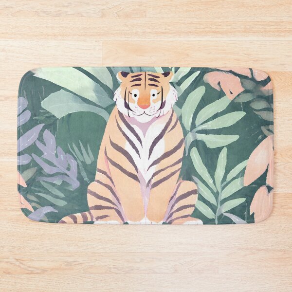 Item preview, Tiger in Lush Leafy Green designed and sold by AnimaliaStar.