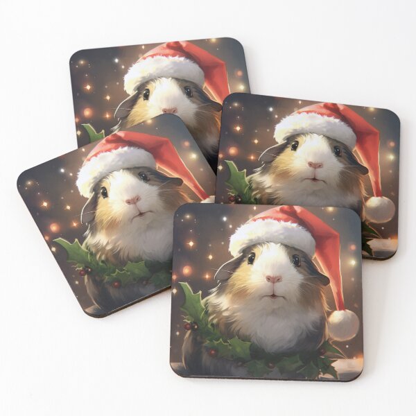 Item preview, Santa Claus as a guinea pig for Christmas designed and sold by WallyPink.