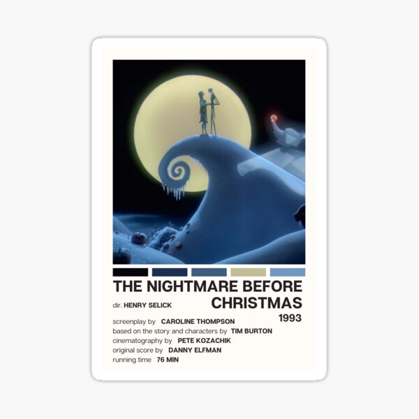 Artikel-Vorschau von The Nightmare Before Christmas (1993) Movie Poster, designt und verkauft von YellowishCat15.