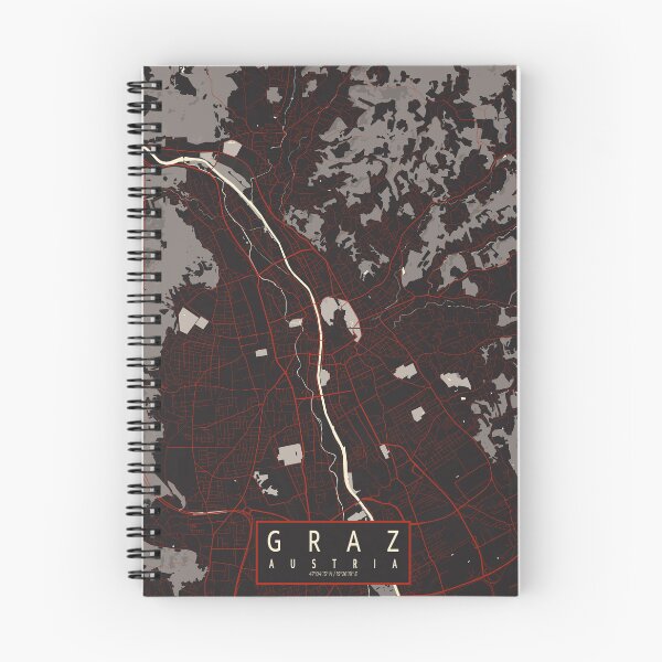 Item preview, Graz City Map of Styria, Austria - Vector designed and sold by deMAP.
