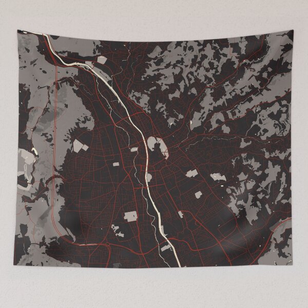 Item preview, Graz City Map of Styria, Austria - Vector designed and sold by deMAP.