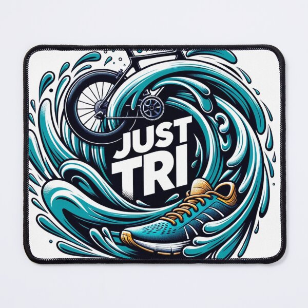 Item preview, Just Tri: Triathlon Motivation Inspired by Iconic Slogan designed and sold by Triathlongram.