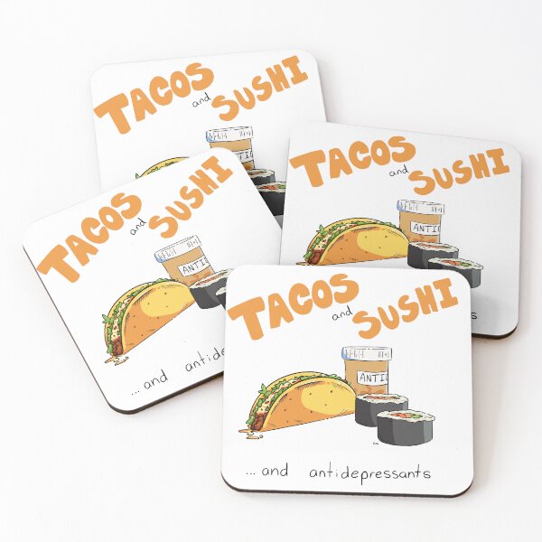 Item preview, Tacos and Sushi meme designed and sold by Rojasole.