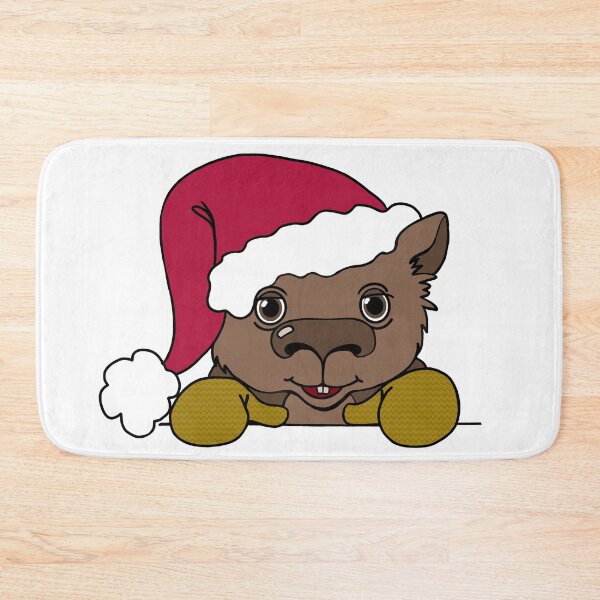 Item preview, "Wombat Santa" 1 | Merry Christmas designed and sold by LiseHoltArt.