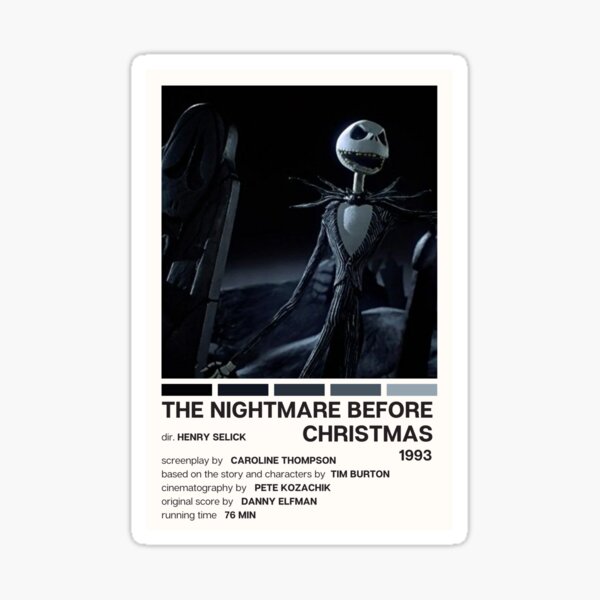 Artikel-Vorschau von The Nightmare Before Christmas (1993) Movie Poster, designt und verkauft von YellowishCat15.