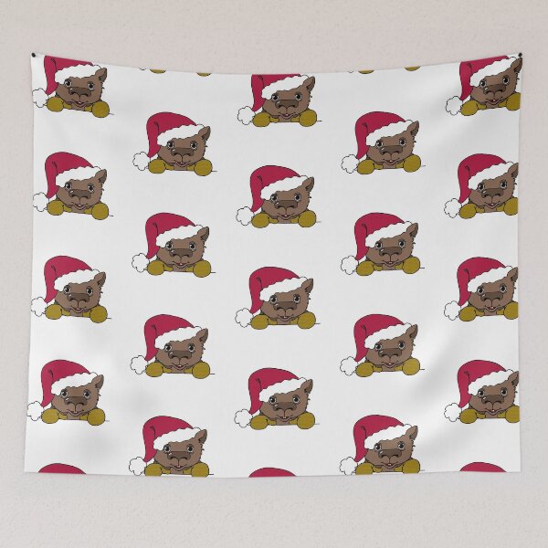 Item preview, "Wombat Santa" 2 | Merry Christmas designed and sold by LiseHoltArt.