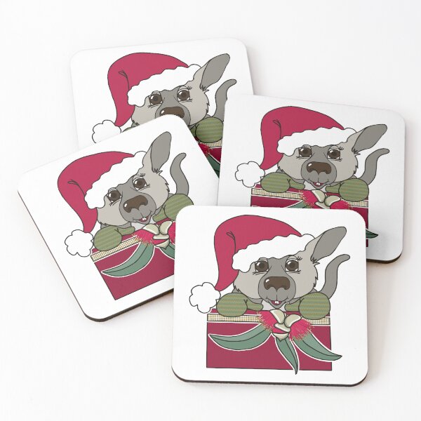 Item preview, "Kangaroo Santa" 1 | Aussie Christmas designed and sold by LiseHoltArt.