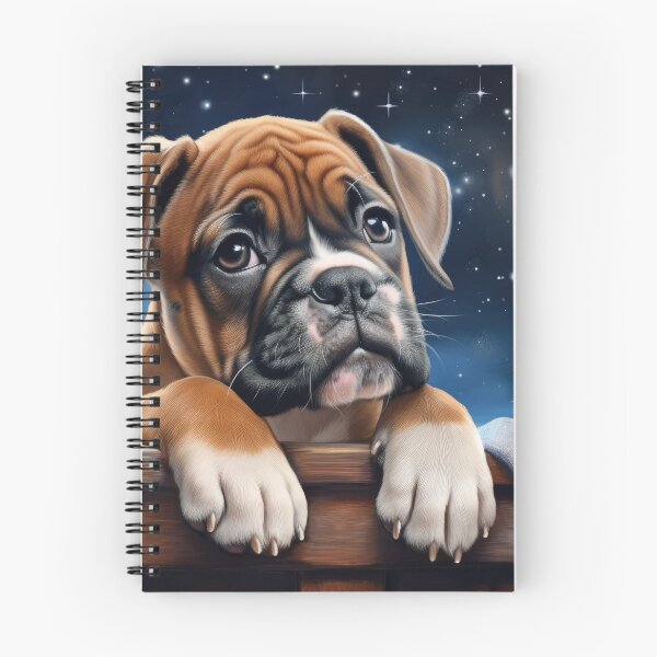Item preview, lindo cachorrito boxer mira las estrellas designed and sold by WallyPink.