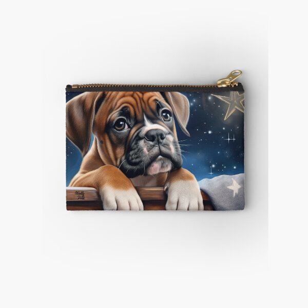 Item preview, cute little boxer puppy looks at the stars designed and sold by WallyPink.