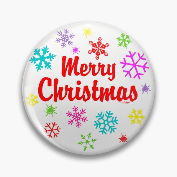 Item preview, Colorful Merry Christmas Snowflakes designed and sold by ArtVixen.