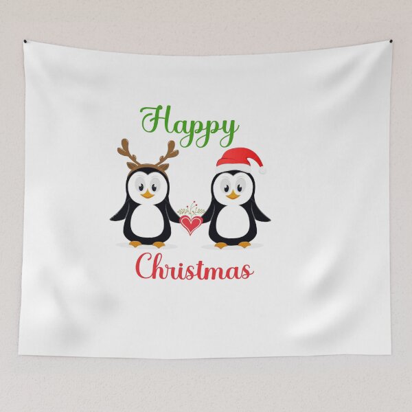 Item preview, Holiday cute baby Penguins holding hands designed and sold by naramos2.
