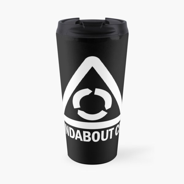 White Roundabout Crew Logo Travel Mug