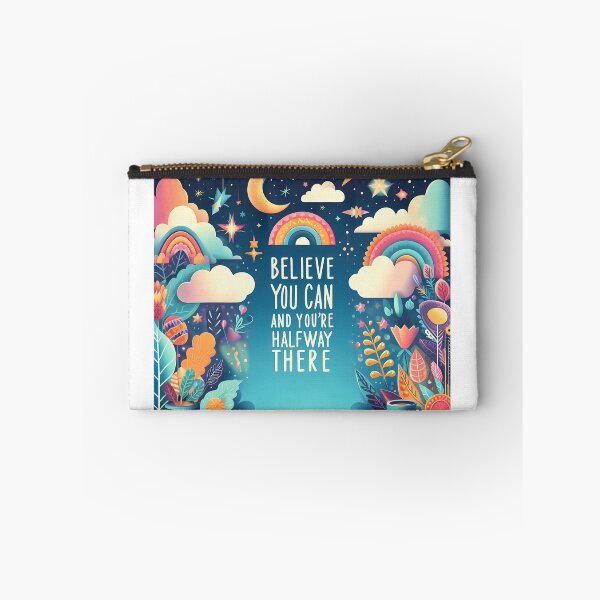 Item preview, Personalized products with text: Belive You Can and You're Halfway There (Clouds) designed and sold by ShoppingKazkar.