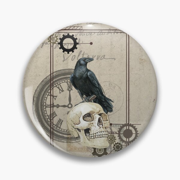 Item preview, vintage crow designed and sold by TUKITUART.