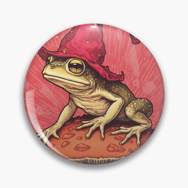 Item preview, Wizard Frog Toad on Mushroom designed and sold by egneveRArt.