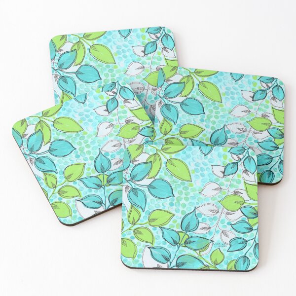 Item preview, Summer Leaves - Green And Mint designed and sold by BlueZenStudio.