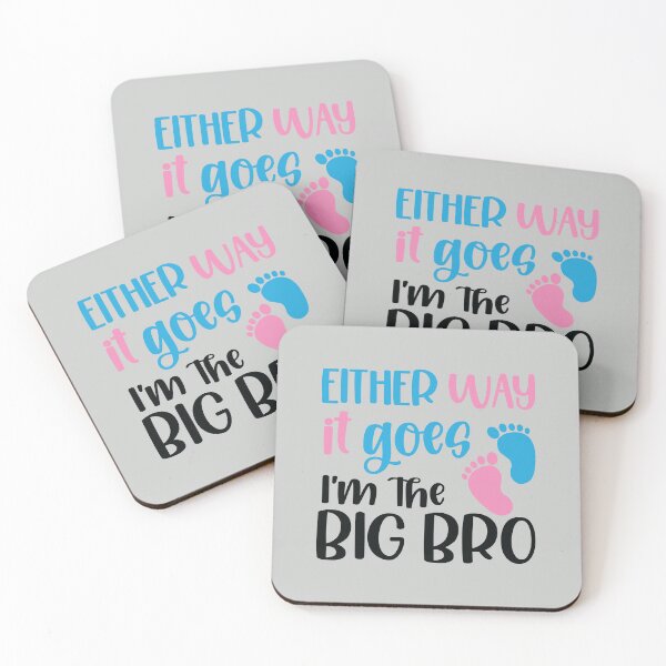 Item preview, Either Way It Goes I'm The Big Bro 2024 Sibling Baby Announcement designed and sold by ArtMeetsPizza.