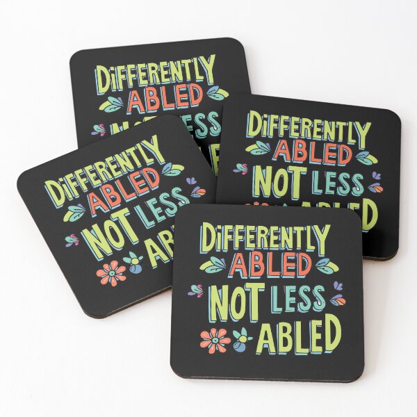 Item preview, Empowering Tee: Differently-abled, not less-abled designed and sold by Celebration Printables.
