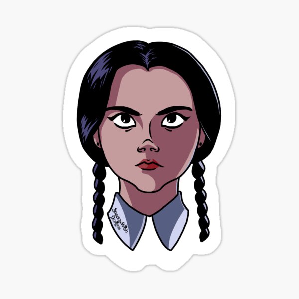 90's Wednesday Cartoon Sticker Sticker