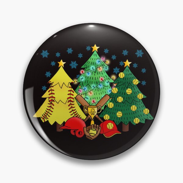 Item preview, Softball Christmas Trees designed and sold by Studio29shirts.